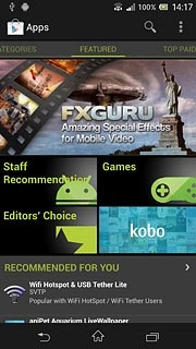 Press the search icon.