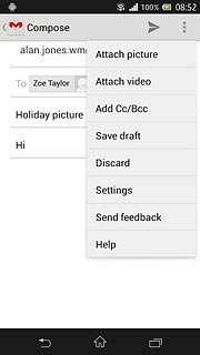 Press Attach picture.