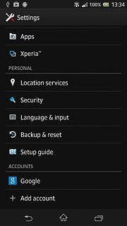 Press the home icon to return to standby mode.