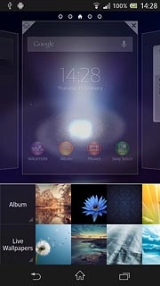 Press the home icon to return to standby mode.