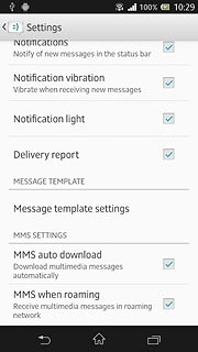 Press the home icon to return to standby mode.