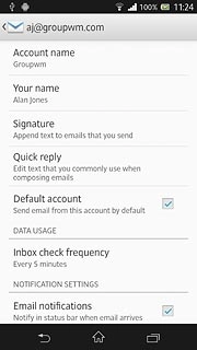 Press the home icon to return to standby mode.