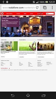Press the home icon to return to standby mode.