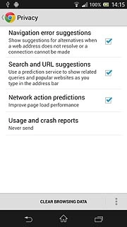 Press the home icon to return to standby mode.