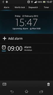 Press the home icon to return to standby mode.