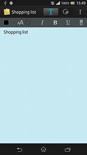 Press the home icon to return to standby mode.