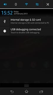 Press the home icon to return to standby mode.