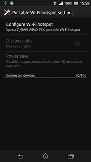 Press the return icon.