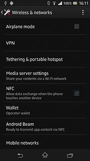 Press the home icon to return to standby mode.