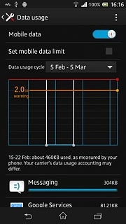 Press the home icon to return to standby mode.