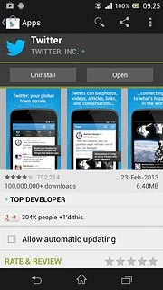 Press the home icon to return to standby mode.