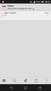 Press the home icon to return to standby mode.