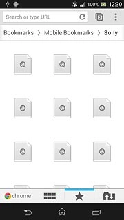 Press Mobile Bookmarks.