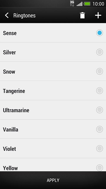 Press the different ring tones to listen to them.
