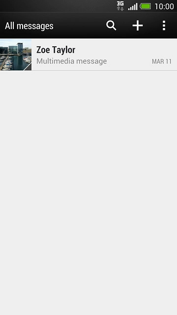 Press the required sender.