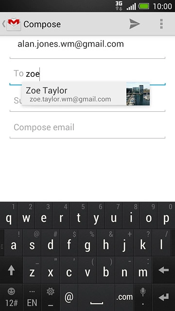 Press the required contact.