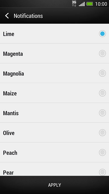 Press the different message tones to listen to them.