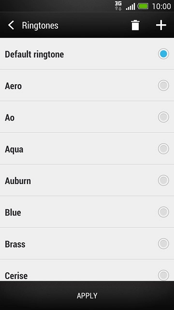Press the different ring tones to listen to them.
