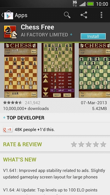 To install a free app:Press Install.