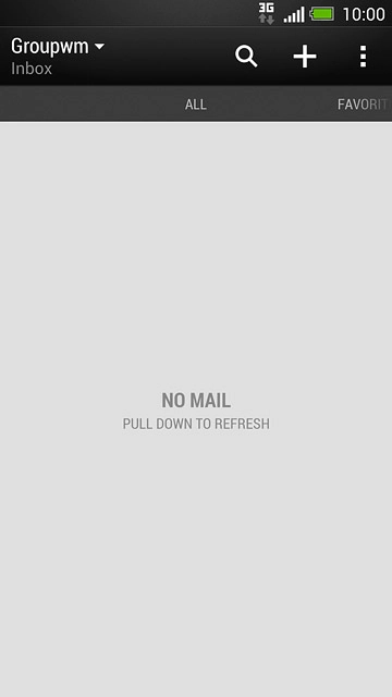 Press the name of the email account.