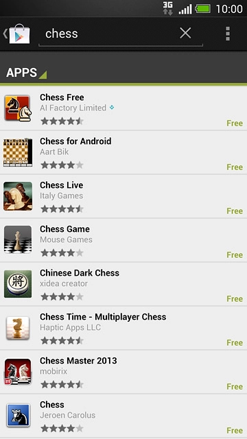 Press the required app.