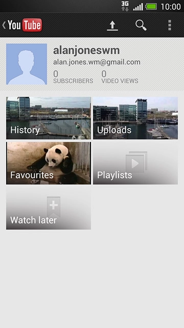 Press the upload icon.