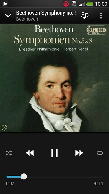 To go to the previous audio file:Press arrow left twice.