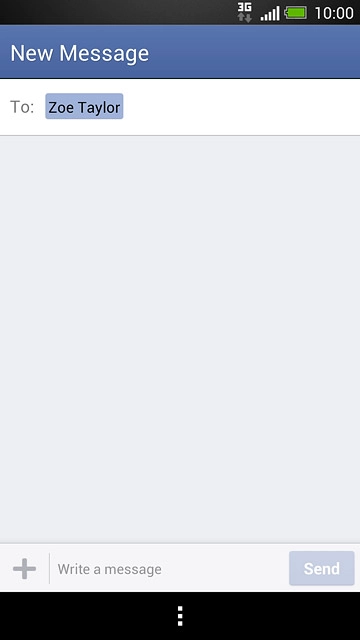 Press Write a message.