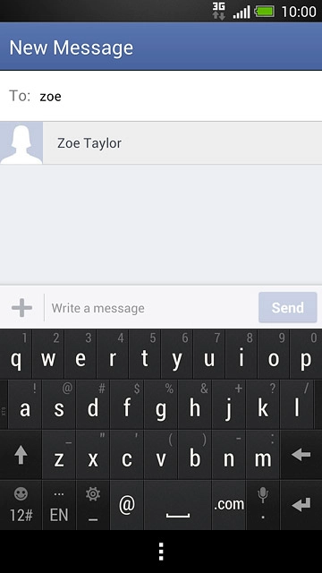 Press the required contact.