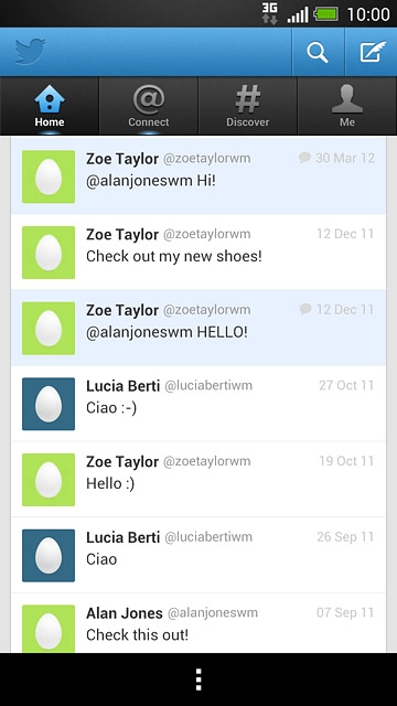 Press the reqiured tweet.