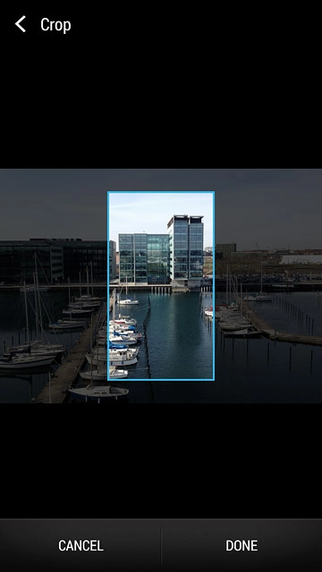 Drag the frame to the required position to select the required detail.
