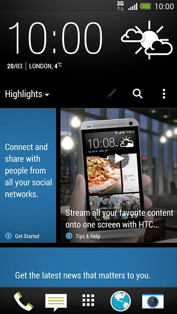 Press the message icon.