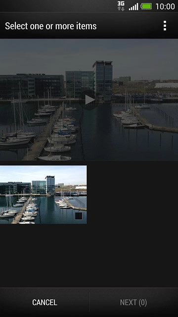 Press the required file.Follow the instructions on the display to attach the file.