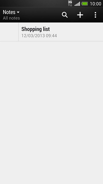 Press the new note icon.Write the text for the note.