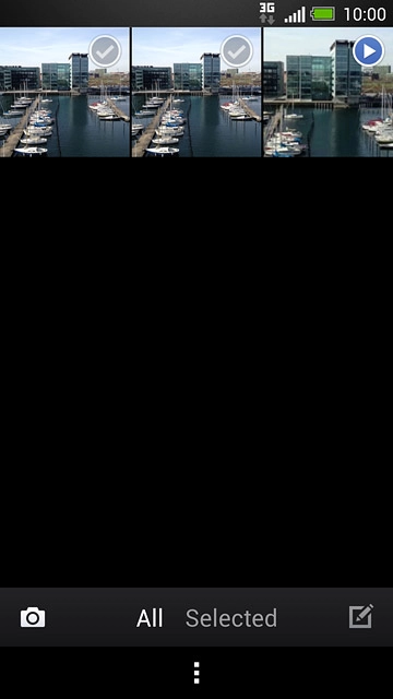 To take a new picture:Press the camera icon.