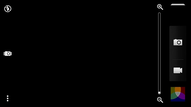 Press the flash icon repeatedly to turn the function on or off.