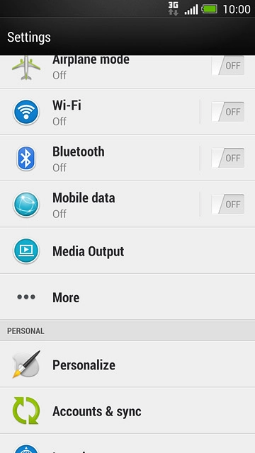 Press Accounts & sync.