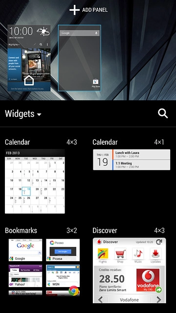Press the home screen.