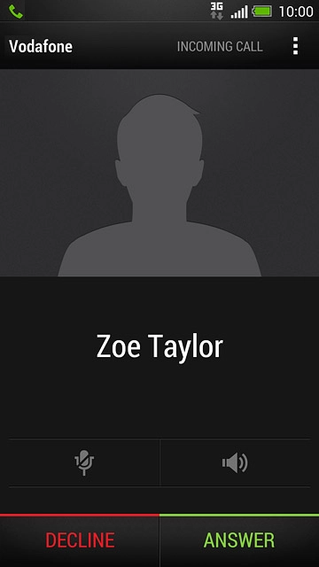 When you have an ongoing call, the new call is signalled by a sound.Press ANSWER.The new call is answered and the active call is put on hold.