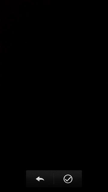 Press the confirm icon.