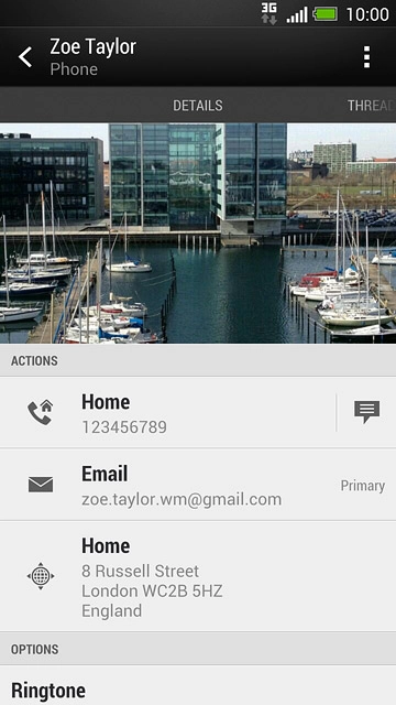 Press the menu icon.