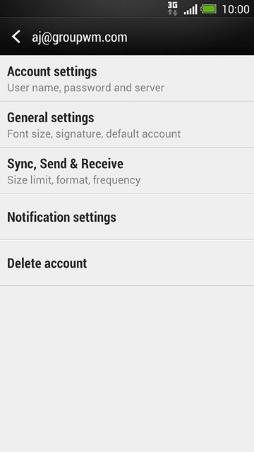 Press Sync, Send & Receive.