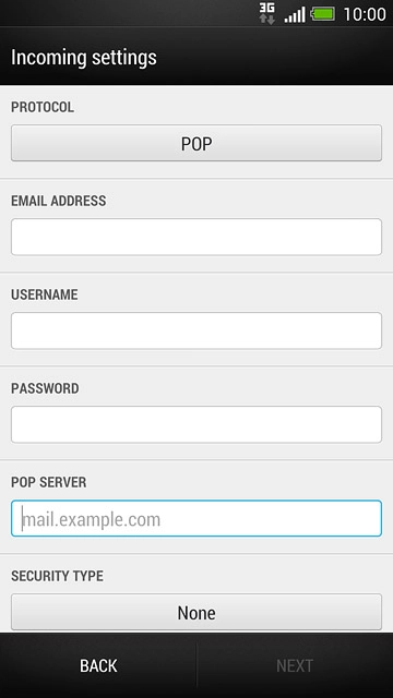 Press the field below 