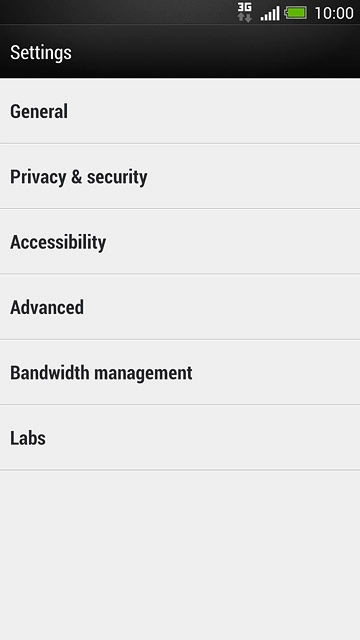 Press Privacy & security.