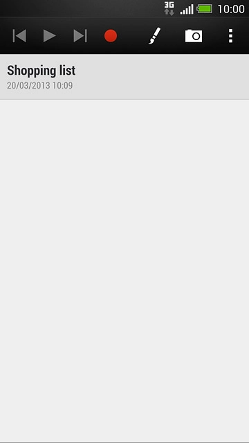 Press the menu icon.