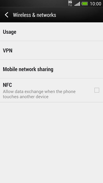 Press Mobile network sharing.