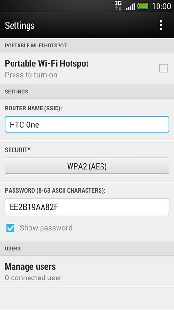 Press the field below 