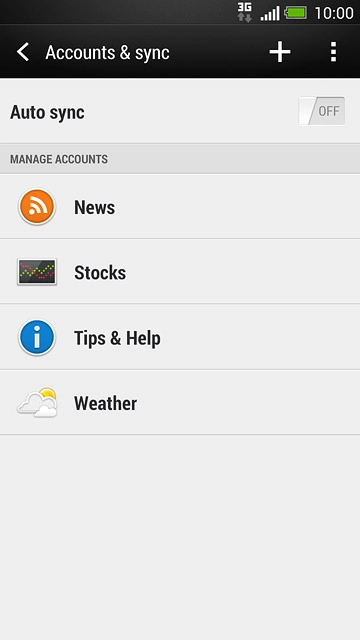 Press the add account icon.