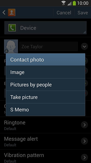 To take a new picture:Press Take picture.