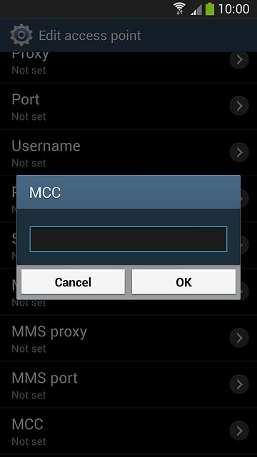 Key in 505 and press OK.